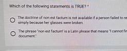 non est factum